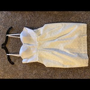 Anthropologie White Mcginn eyelet dress